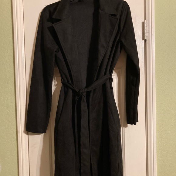SHEIN - Faux Suede Black Jacket, Medium,NWOT - Picture 1 of 11